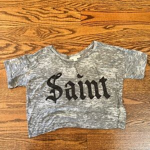 Gray crop top - Saint
